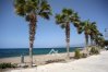 Песчаное побережье Средиземного моря в Нео Хорио