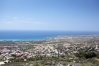 Виды на побережье Корал Бэй в Местечке Мелиссовунос на вершине Талы, Пафос